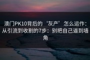 澳门PK10背后的‘灰产’怎么运作：从引流到收割的7步：别把自己逼到墙角