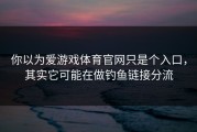 你以为爱游戏体育官网只是个入口，其实它可能在做钓鱼链接分流