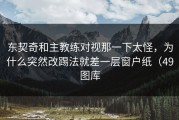 东契奇和主教练对视那一下太怪，为什么突然改踢法就差一层窗户纸（49图库